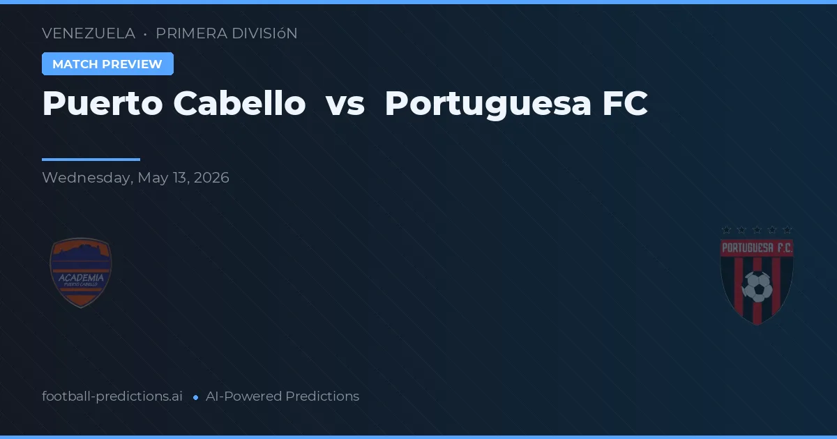 Puerto Cabello vs Portuguesa FC — Prognose und Spielvorschau