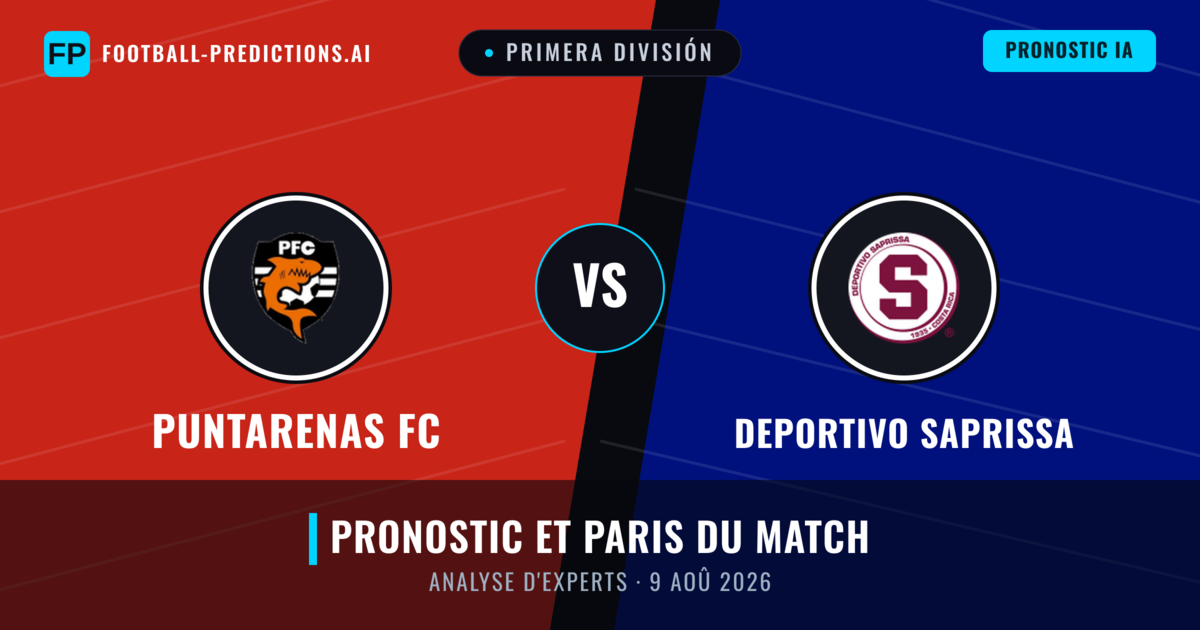 Puntarenas FC vs Deportivo Saprissa — pronostic et avant-match