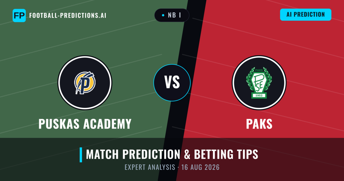 Puskas Academy vs Paks — match prediction & preview