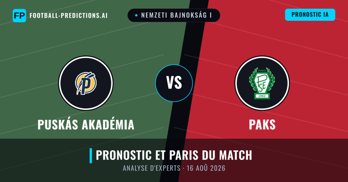 Puskás Akadémia vs Paks — pronostic et avant-match