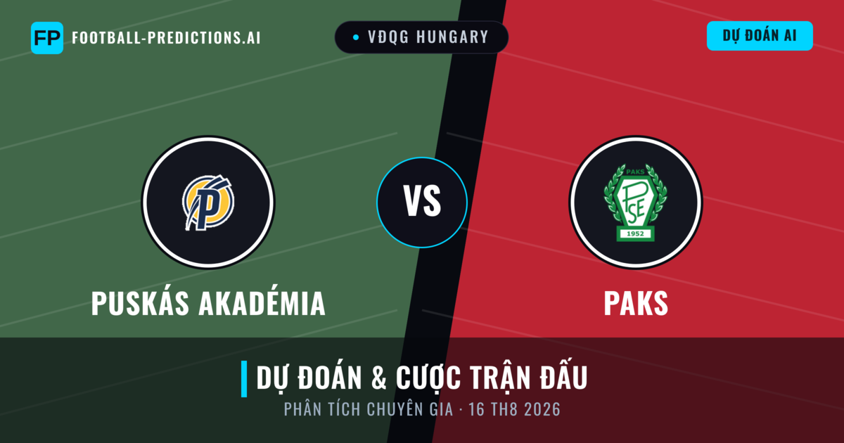 Puskás Akadémia vs Paks — dự đoán và xem trước trận đấu
