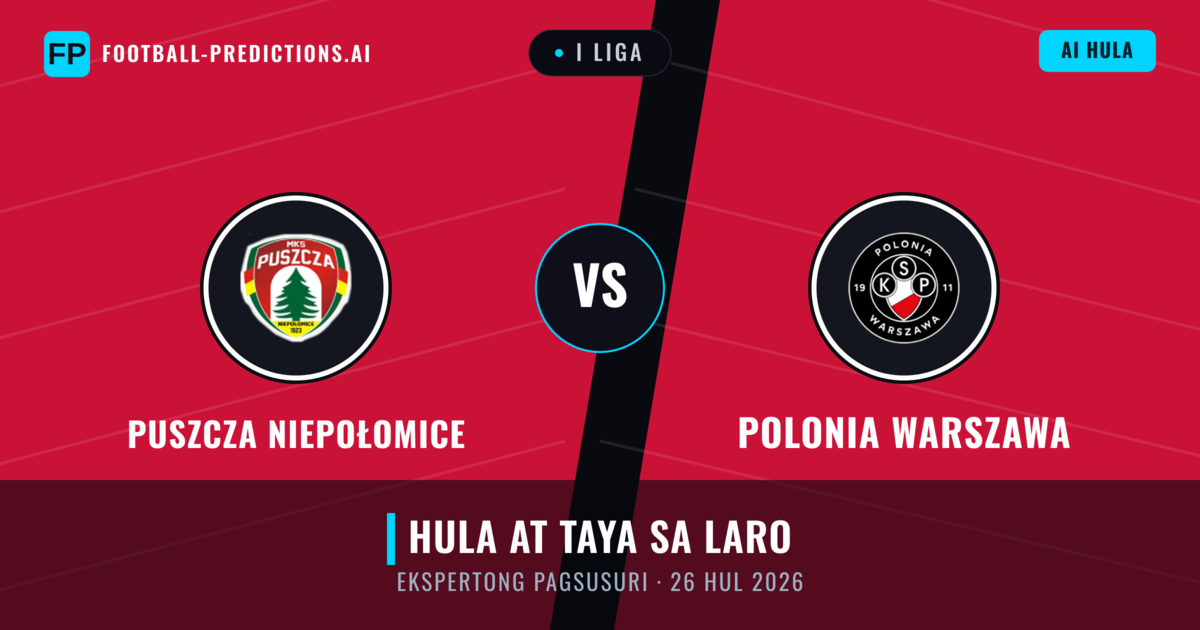 Puszcza Niepołomice vs Polonia Warszawa — hula at preview ng laban