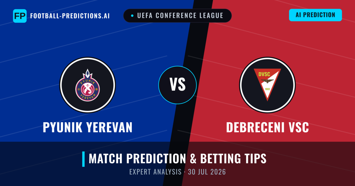 Pyunik Yerevan vs Debreceni VSC — match prediction & preview