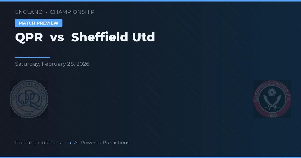 QPR vs Sheffield Utd — match prediction & preview