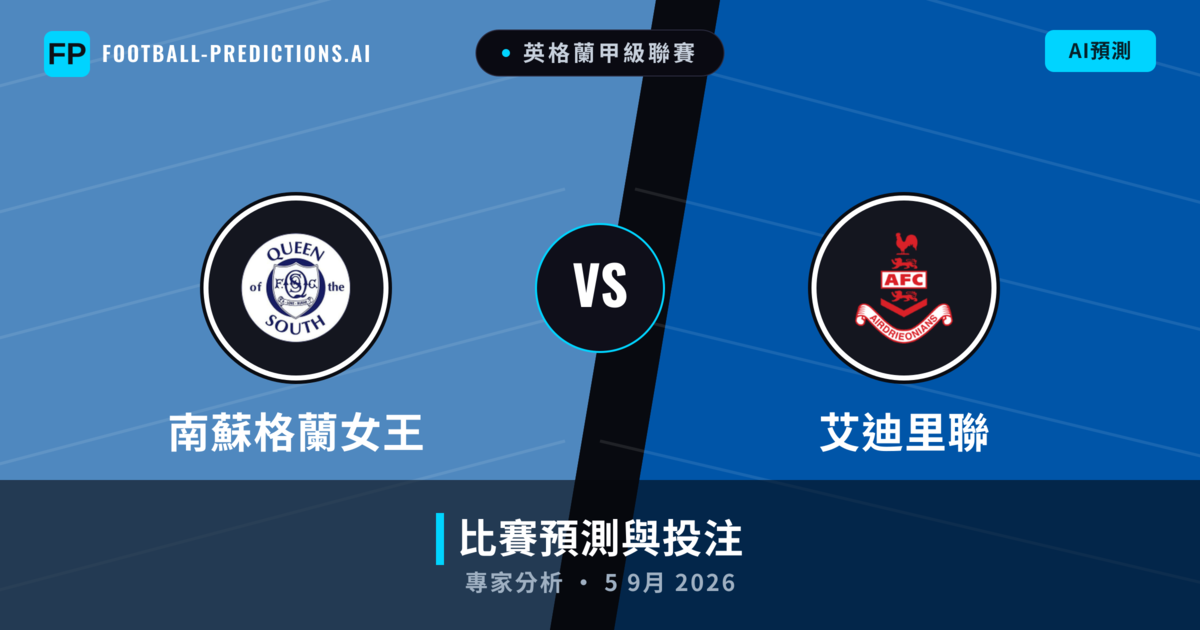 南蘇格蘭女王 vs 艾迪里聯 — 比赛预测和前瞻