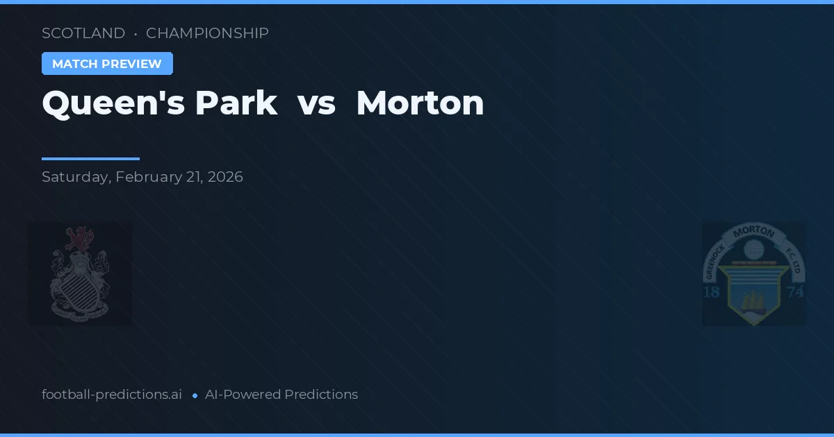 Queen's Park vs Morton — pronostic et avant-match