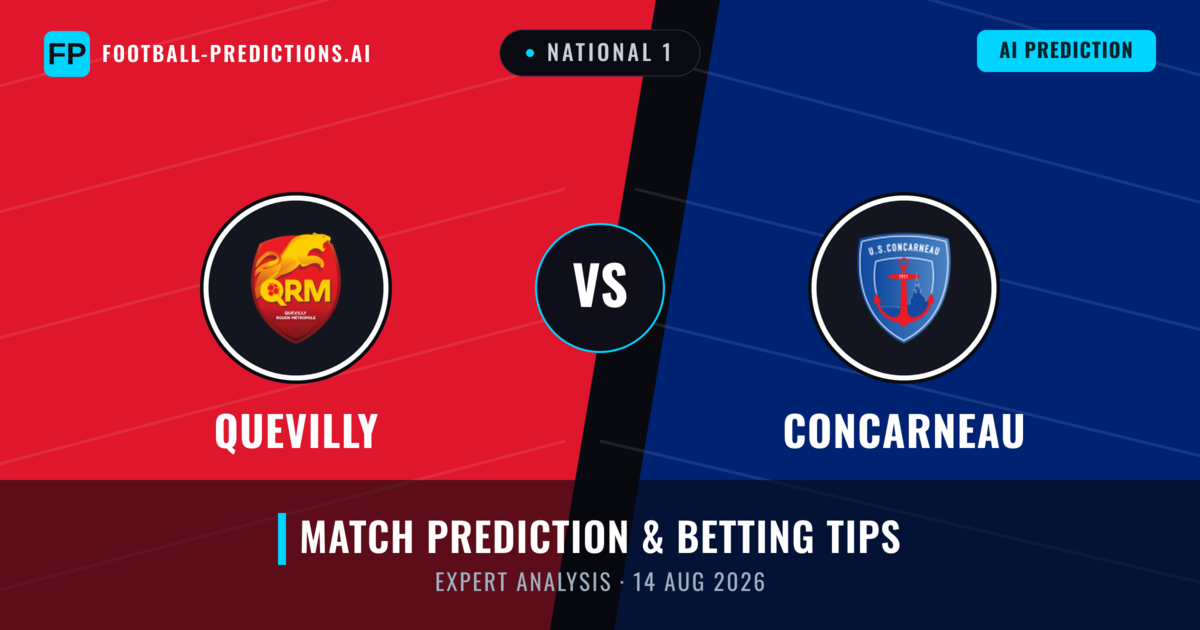 Quevilly vs Concarneau — match prediction & preview