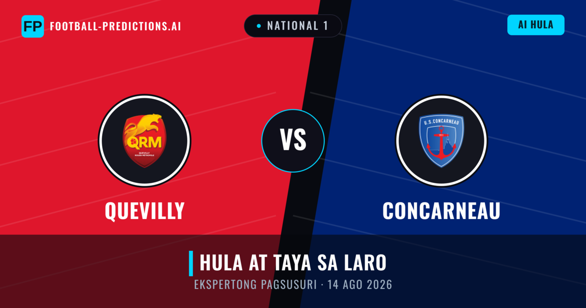 Quevilly vs Concarneau — hula at preview ng laban