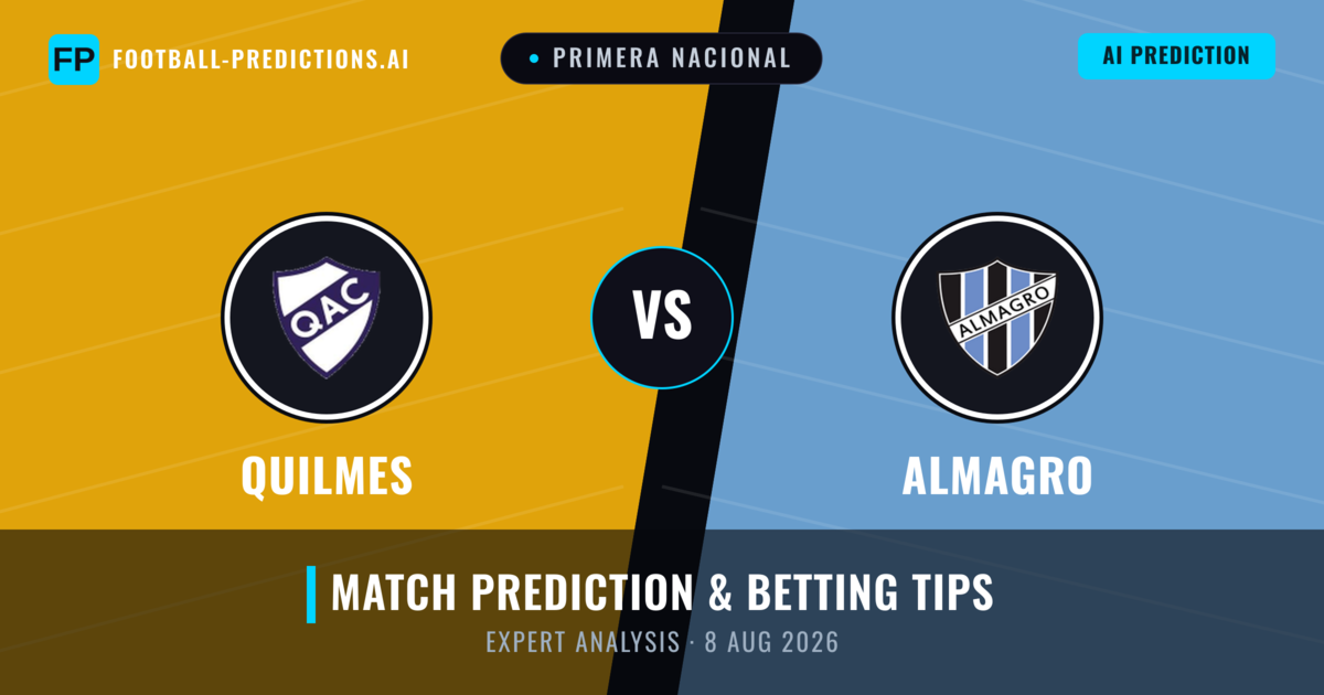 Quilmes vs Almagro — match prediction & preview