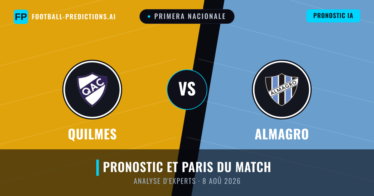 Quilmes vs Almagro — pronostic et avant-match