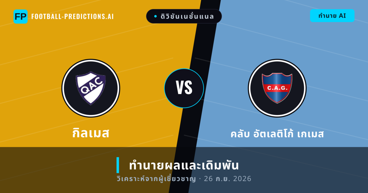 กิลเมส พบ คลับ อัตเลติโก้ เกเมส — ทำนายผลและพรีวิวการแข่งขัน