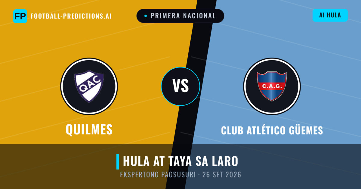 Quilmes vs Club Atlético Güemes — hula at preview ng laban