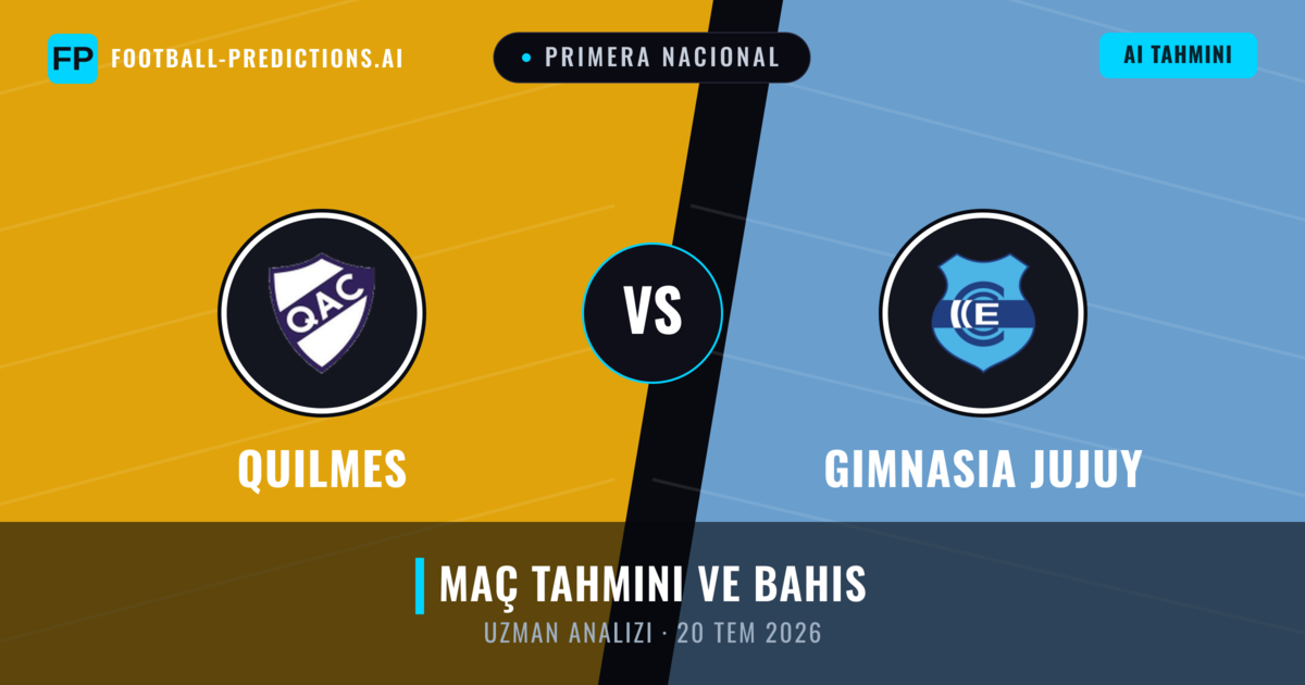 Quilmes - Gimnasia Jujuy — maç tahmini ve önizleme