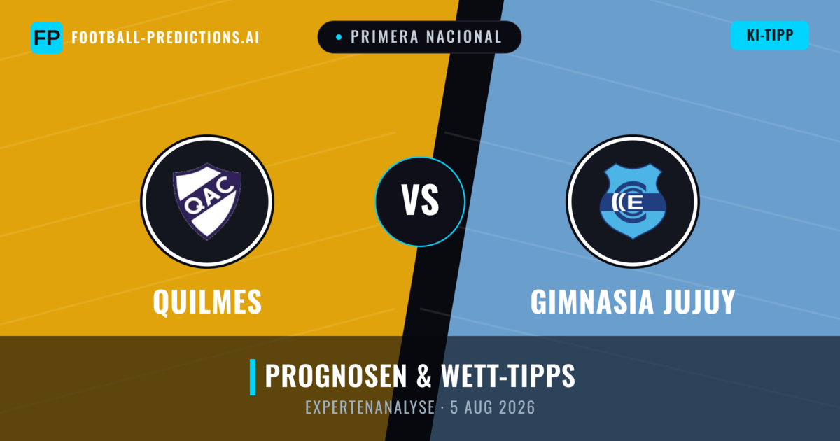 Quilmes vs Gimnasia Jujuy — Prognose und Spielvorschau