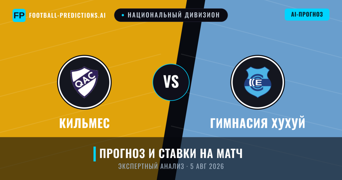 Кильмес – Гимнасия Хухуй — прогноз и превью матча