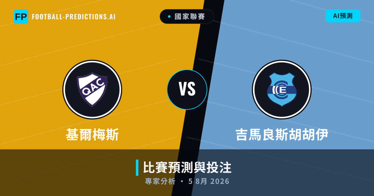 基爾梅斯 vs 吉馬良斯胡胡伊 — 比赛预测和前瞻