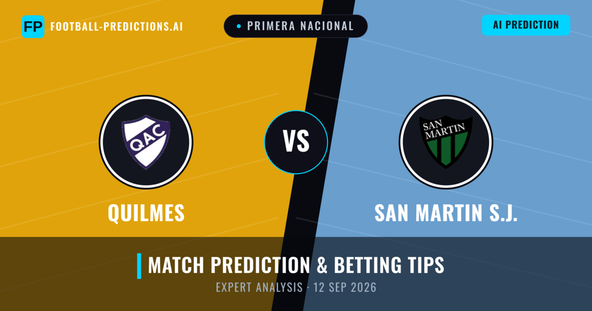 Quilmes vs San Martin S.J. — match prediction & preview