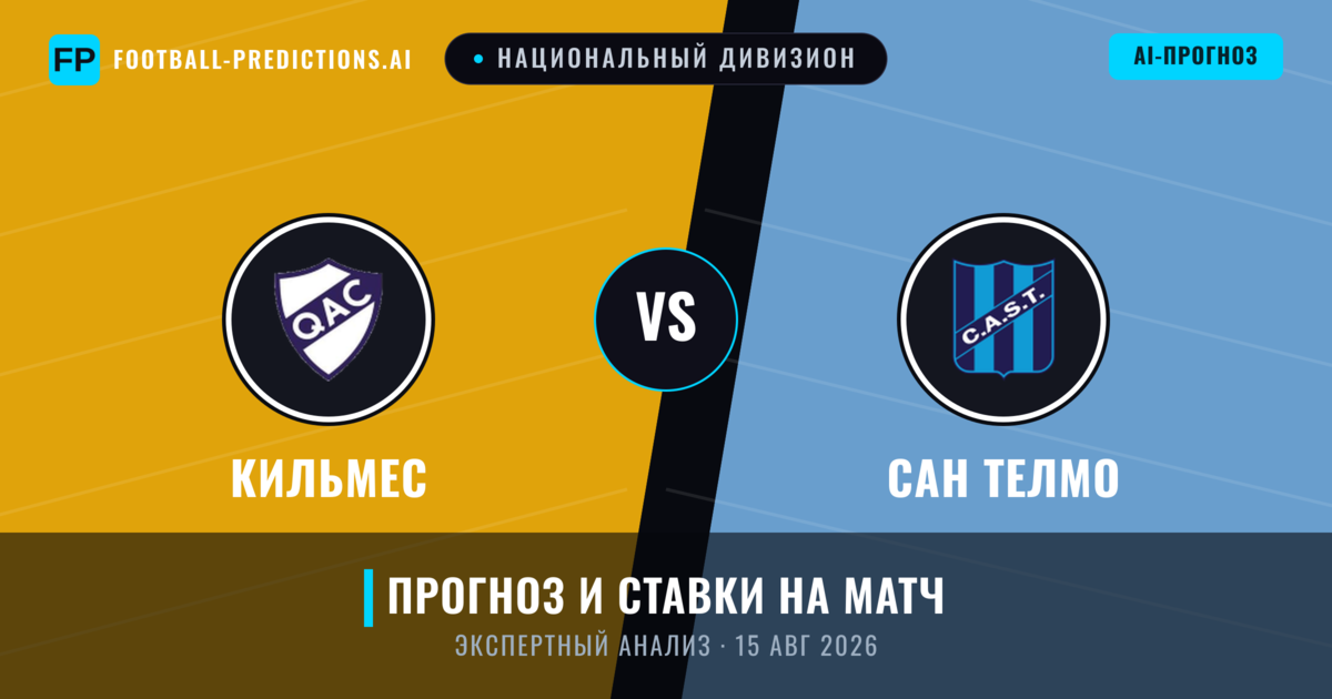 Кильмес – Сан Телмо — прогноз и превью матча