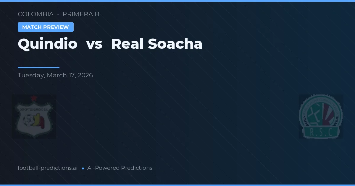 Quindío vs Real Soacha — pronostico e anteprima del match