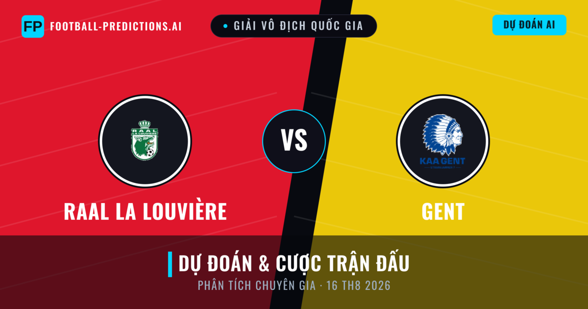 RAAL La Louvière vs Gent — dự đoán và xem trước trận đấu