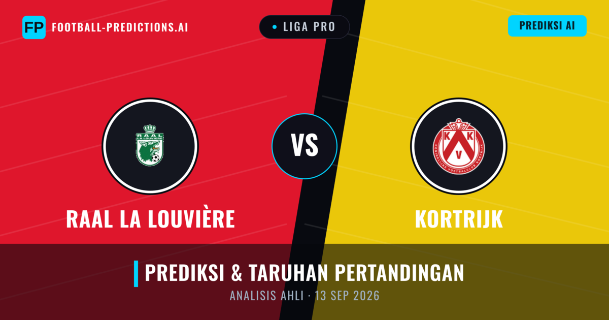 RAAL La Louvière vs Kortrijk — prediksi dan pratinjau pertandingan