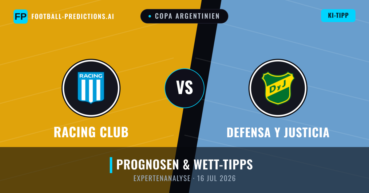 Racing Club vs Defensa y Justicia — Prognose und Spielvorschau