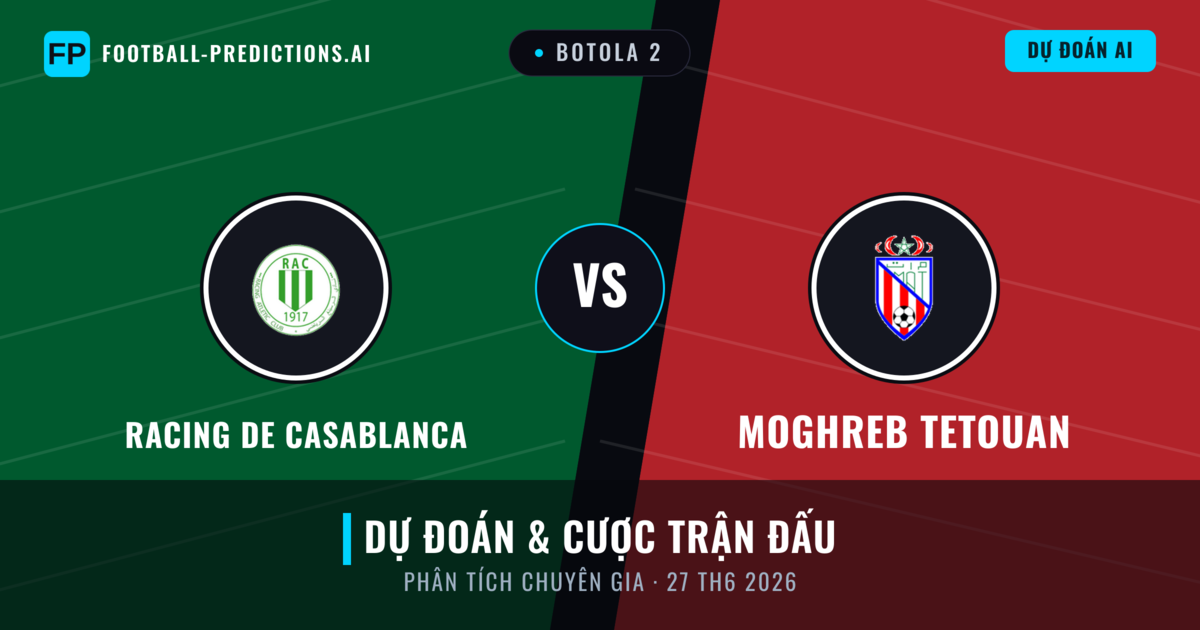 Racing de Casablanca vs Moghreb Tetouan — dự đoán và xem trước trận đấu