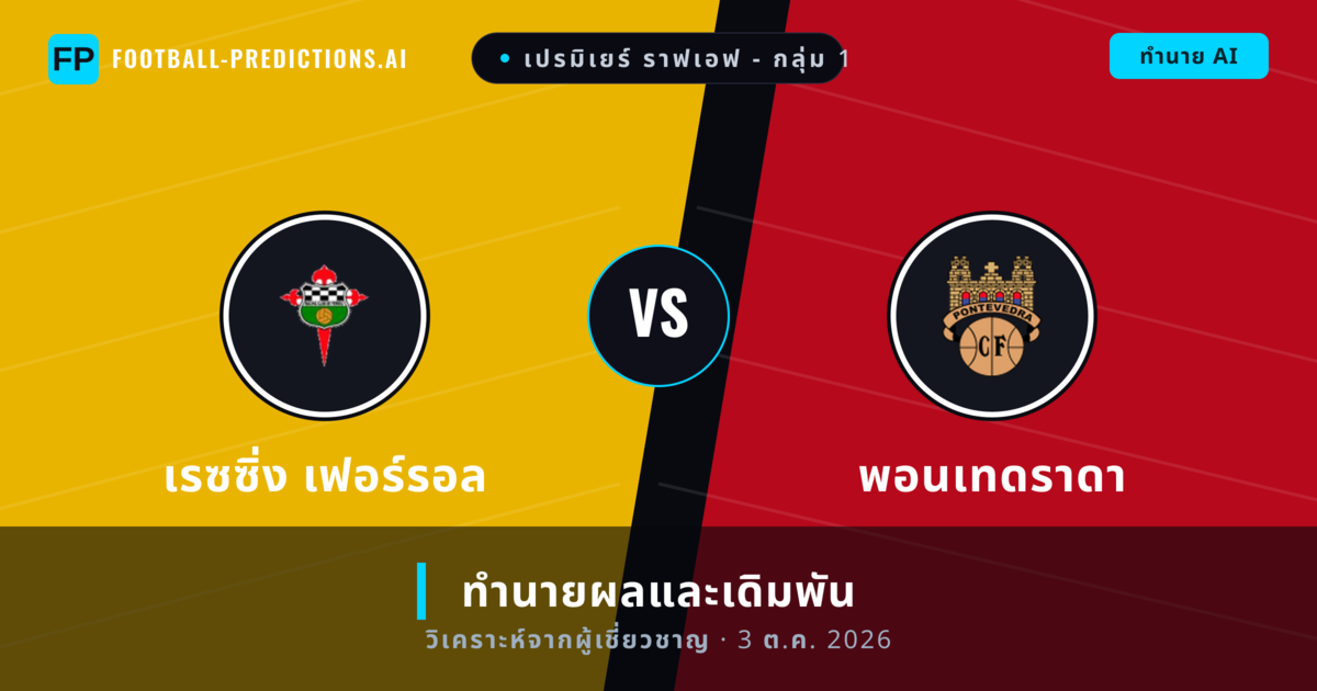 เรซซิ่ง เฟอร์รอล พบ พอนเทดราดา — ทำนายผลและพรีวิวการแข่งขัน