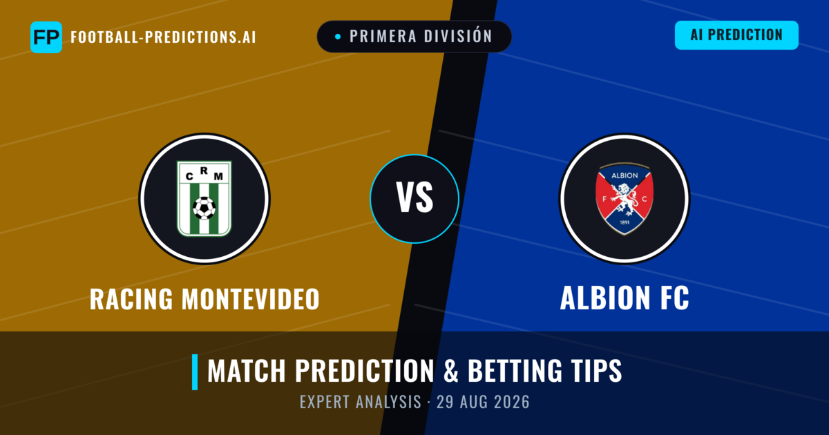 Racing Montevideo vs Albion FC — match prediction & preview