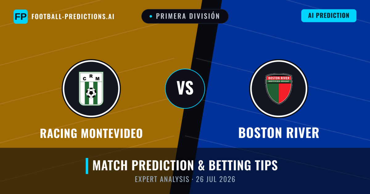 Racing Montevideo vs Boston River — match prediction & preview
