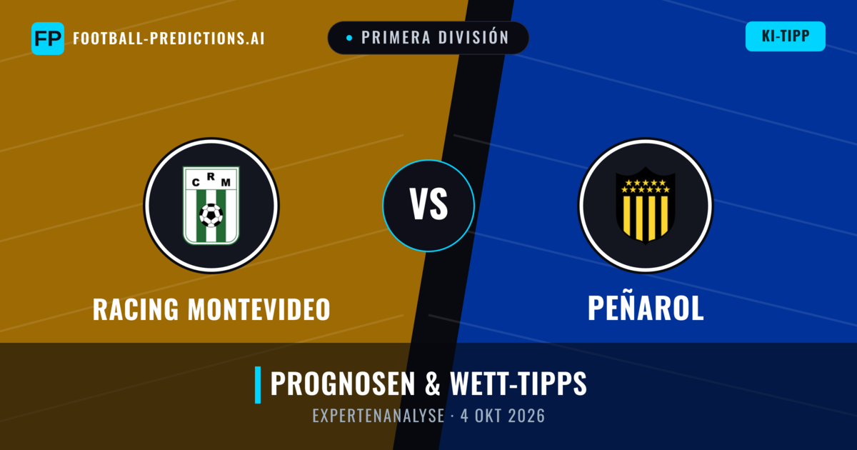 Racing Montevideo vs Peñarol — Prognose und Spielvorschau