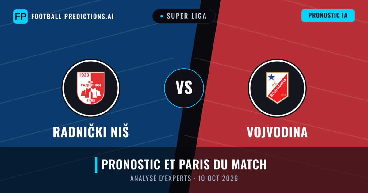 Radnički Niš vs Vojvodina — pronostic et avant-match