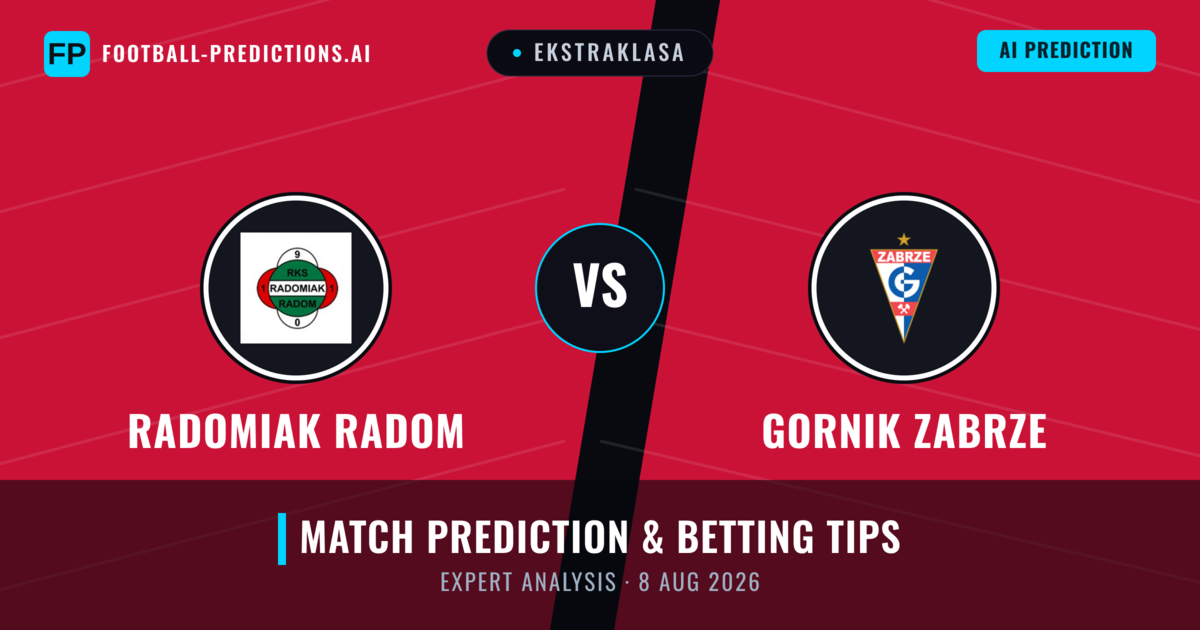 Radomiak Radom vs Gornik Zabrze — match prediction & preview