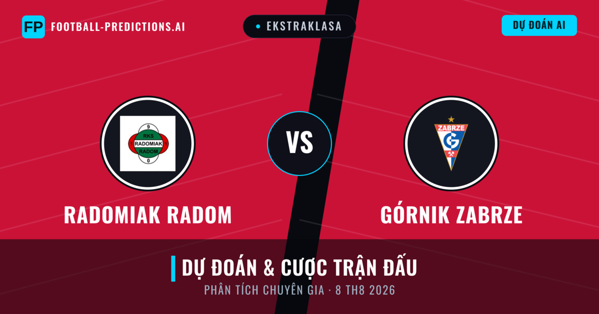 Radomiak Radom vs Górnik Zabrze — dự đoán và xem trước trận đấu