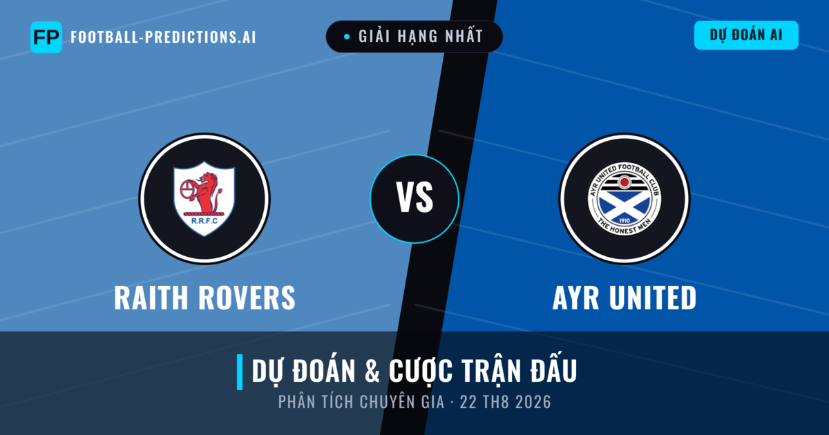 Raith Rovers vs Ayr United — dự đoán và xem trước trận đấu