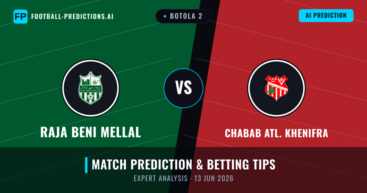 Raja Beni Mellal vs Chabab Atl. Khenifra — match prediction & preview