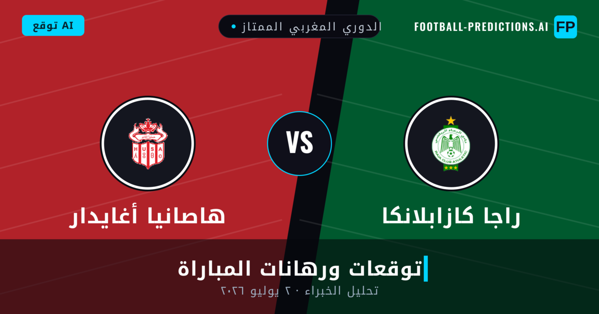 راجا كازابلانكا ضد هاصانيا أغايدار — توقعات ومعاينة المباراة