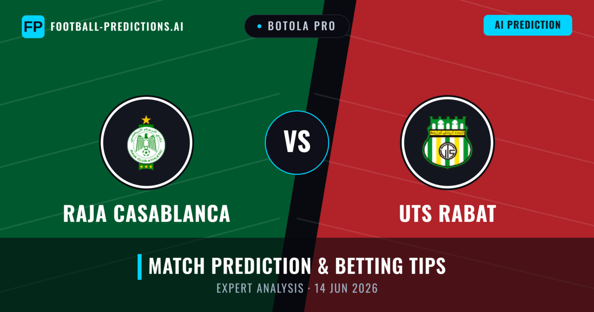Raja Casablanca vs UTS Rabat — match prediction & preview
