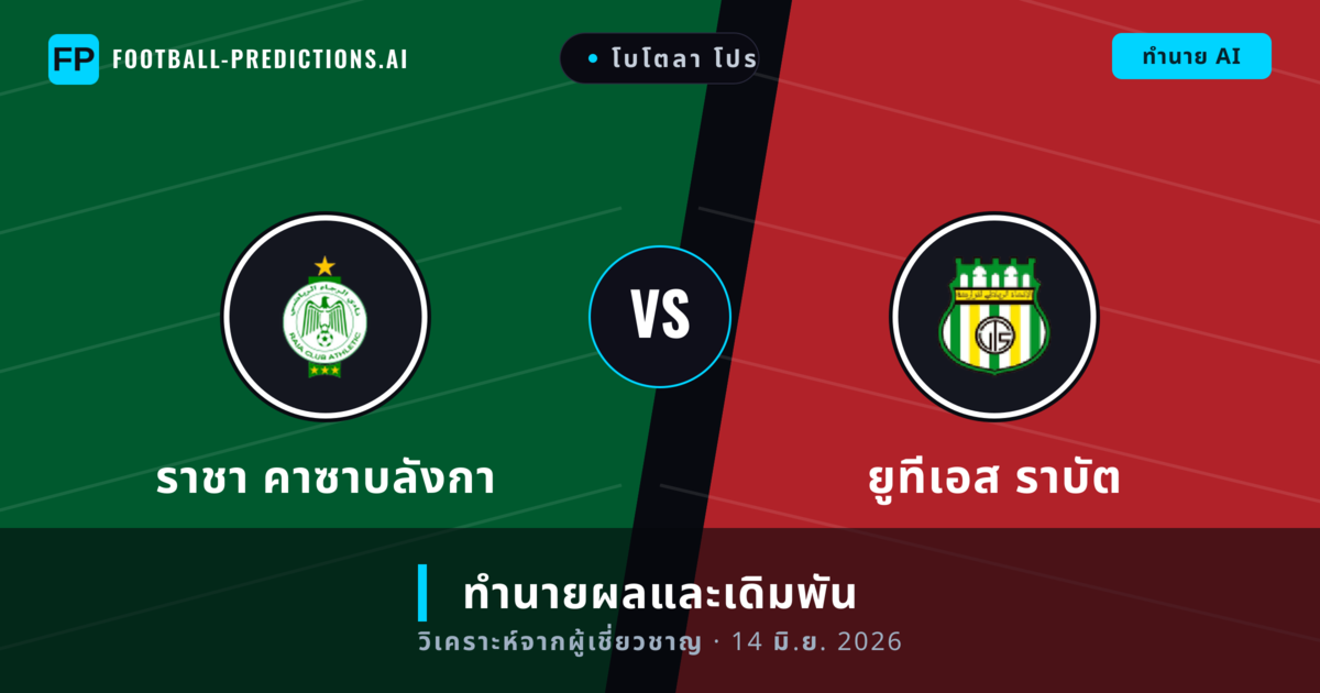 ราชา คาซาบลังกา พบ ยูทีเอส ราบัต — ทำนายผลและพรีวิวการแข่งขัน