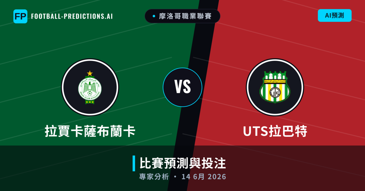 拉賈卡薩布蘭卡 vs UTS拉巴特 — 比赛预测和前瞻