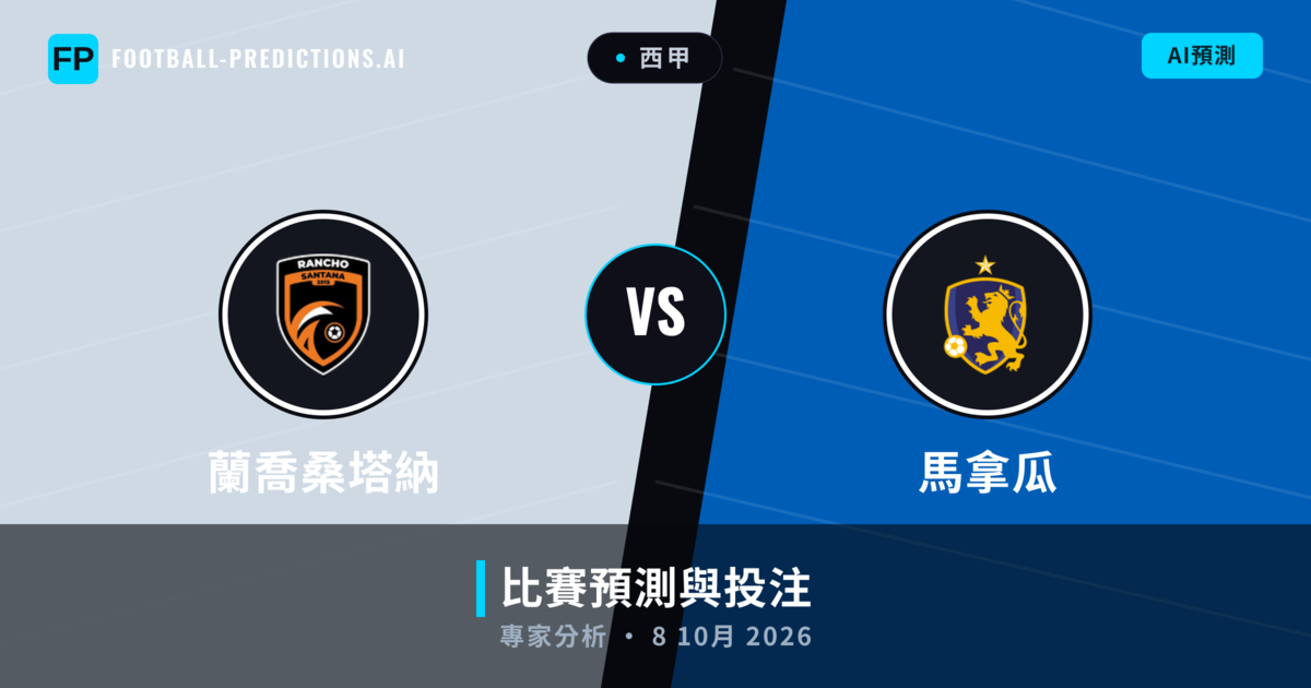 蘭喬桑塔納 vs 馬拿瓜 — 比赛预测和前瞻