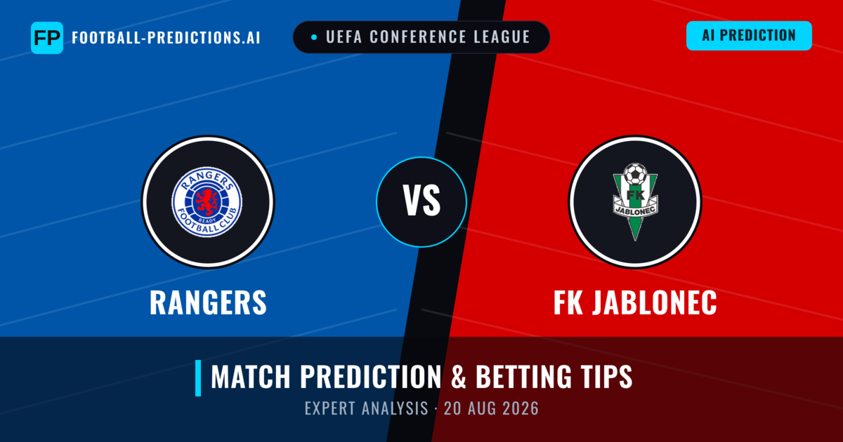 Rangers vs FK Jablonec — match prediction & preview