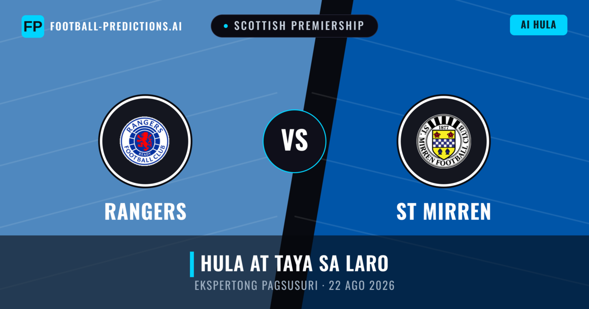 Rangers vs ST Mirren — hula at preview ng laban