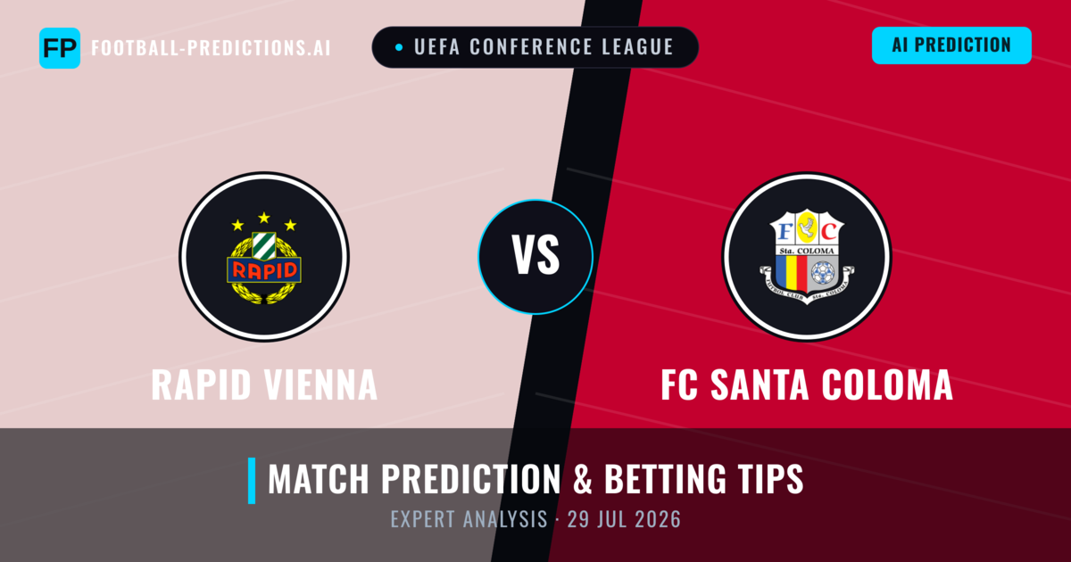 Rapid Vienna vs FC Santa Coloma — match prediction & preview