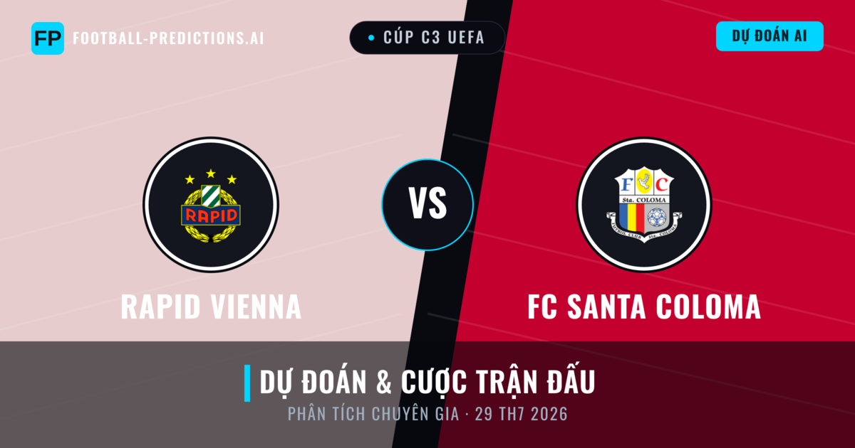 Rapid Vienna vs FC Santa Coloma — dự đoán và xem trước trận đấu