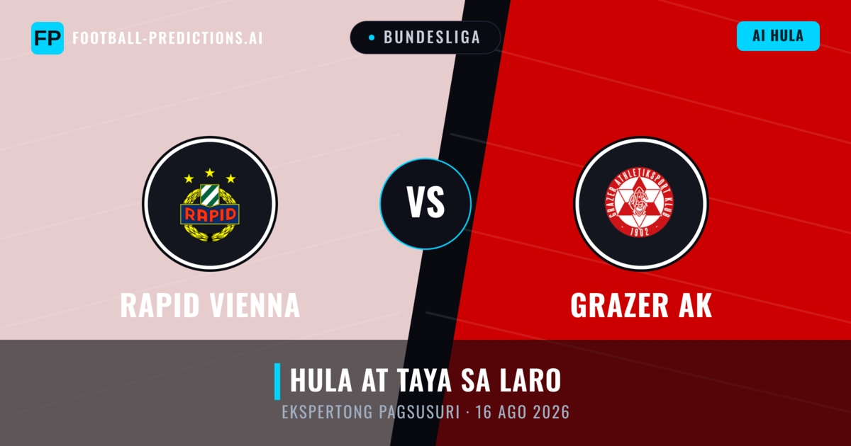Rapid Vienna vs Grazer AK — hula at preview ng laban