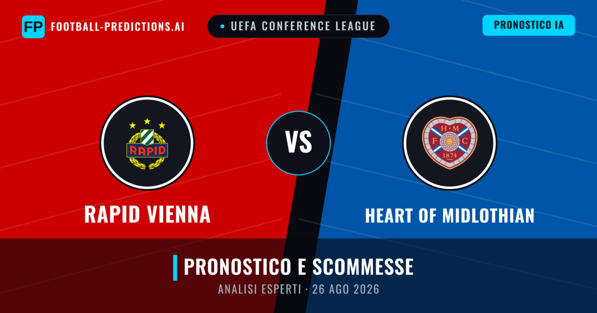 Rapid Vienna vs Heart of Midlothian — pronostico e anteprima del match