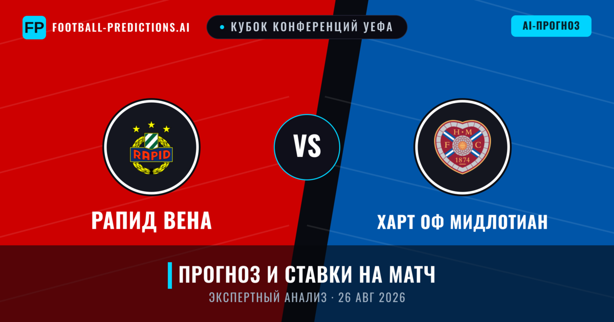 Рапид Вена – Харт оф Мидлотиан — прогноз и превью матча
