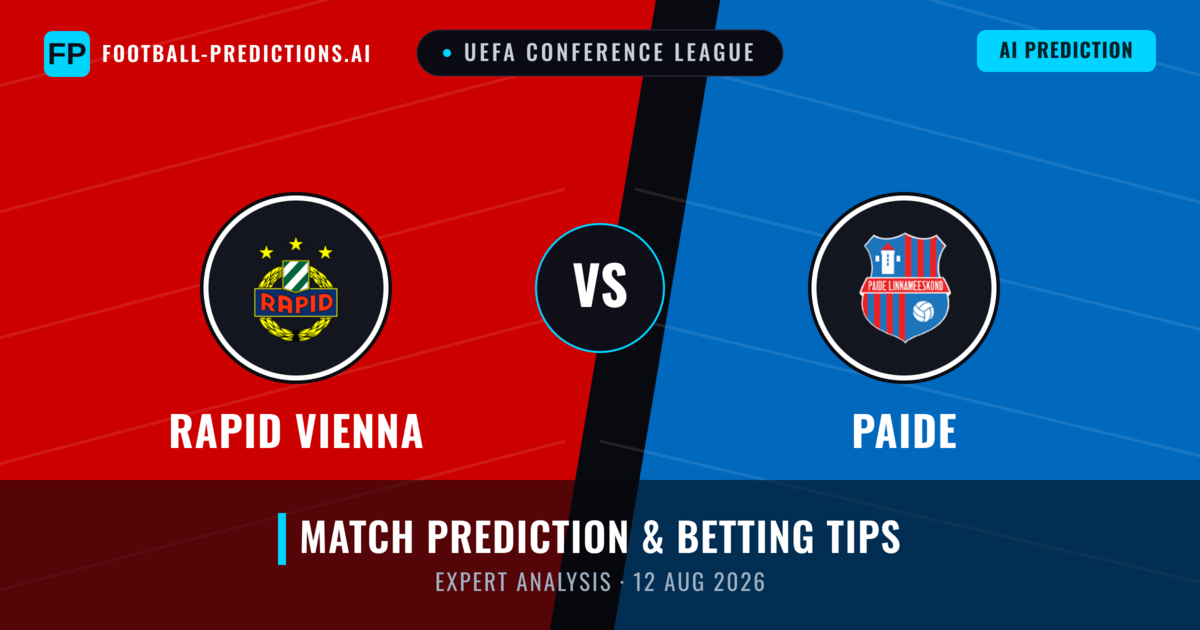 Rapid Vienna vs Paide — match prediction & preview