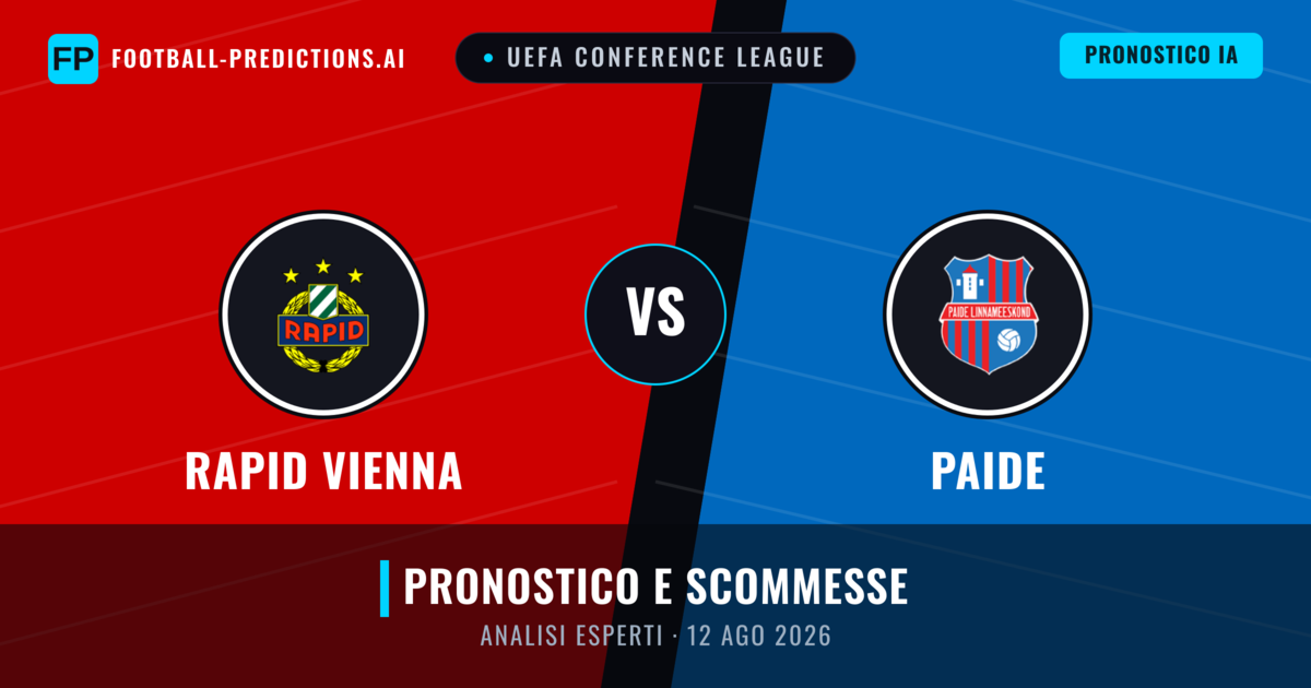 Rapid Vienna vs Paide — pronostico e anteprima del match